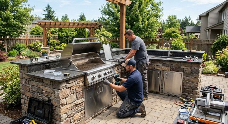 Outdoor Kitchen Installation in Alpharetta, GA