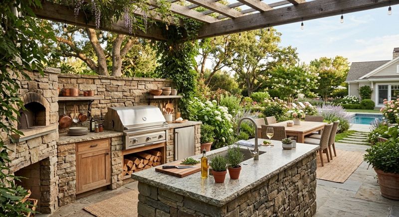 Outdoor Kitchen Construction in Katy, TX