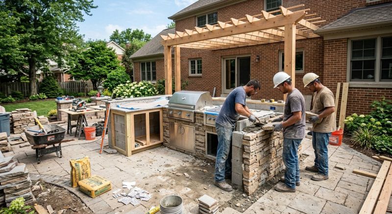 Outdoor Kitchen Construction in Alpharetta, GA