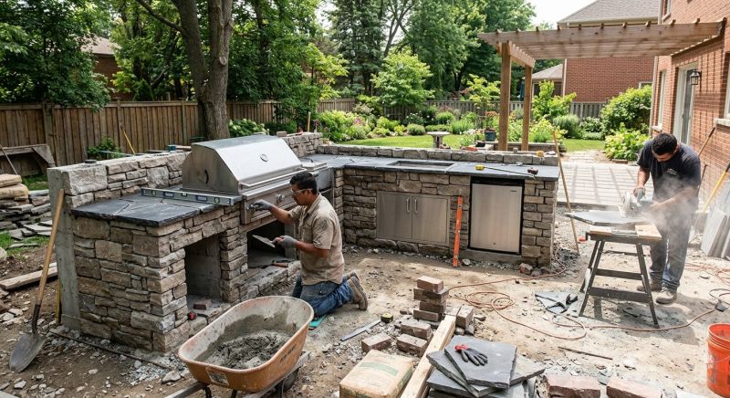 Outdoor Kitchen Installation in Charleston, SC