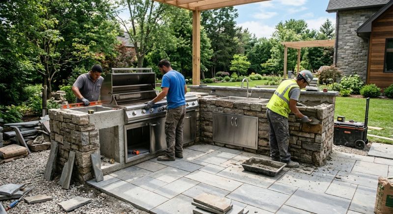 Outdoor Kitchen Installation in North Charleston, SC