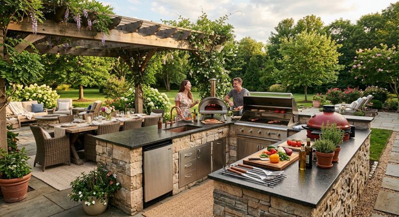 Outdoor Kitchen Renovation in Conroe, TX